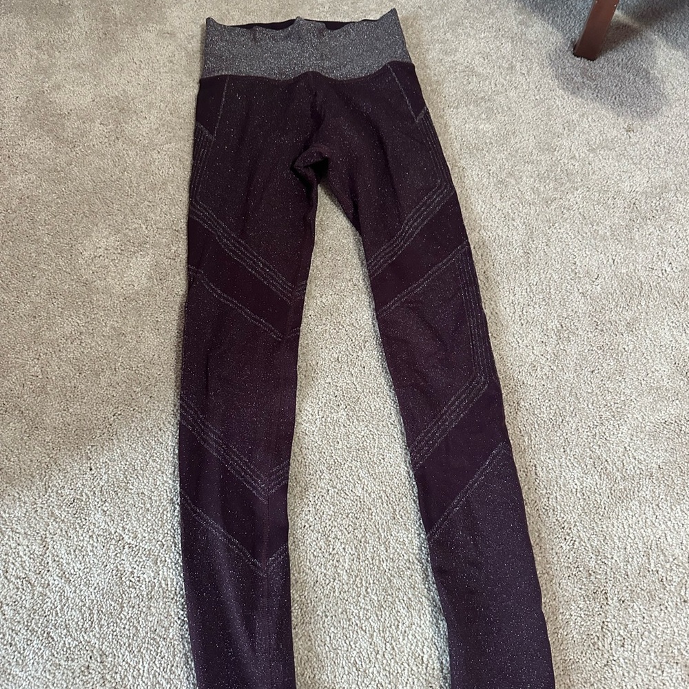 Athleta Black and Gray Leggings